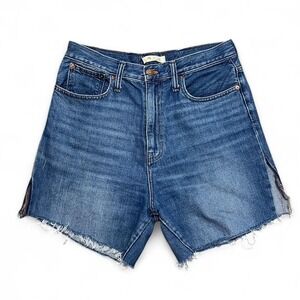 Madewell Denim Mom Shorts Size 30 High Waist Cut Off Preppy Boho
